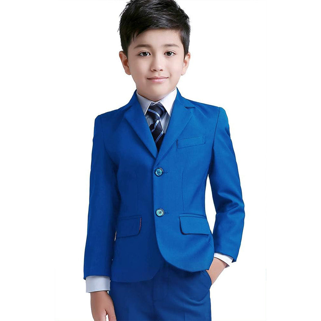 Boys Formal 5 Piece Suit Set Royal Blue